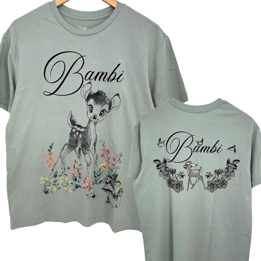 NWOT Bambi & Thumper with Flowers T-Shirt Women's Medium